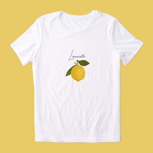Yellow Lemon with Green Leaves | Fresh Citrus  トライブレンドＴシャツ