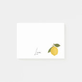 Yellow Lemon with Green Leaves | Fresh Citrus  ポストイット (正面)