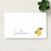 Yellow Lemon with Green Leaves | Fresh Citrus  ポストイット (オフィス)