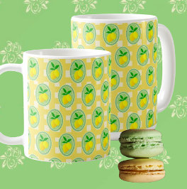 Yellow Lemons  コーヒーマグカップ