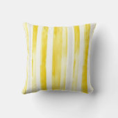 Yellow Lemons Abstract クッション (裏面)