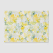 Yellow Lemons Abstract Birthday 薄葉紙 (正面)