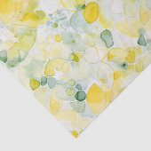 Yellow Lemons Abstract Birthday 薄葉紙 (詳細)