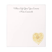 Yellow Lemons Fruit   ノートパッド (正面)