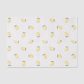 Yellow Lemons Fruit Bridal Shower 薄葉紙 (正面)