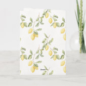 Yellow Lemons Fruit Lemonade カード (裏面)