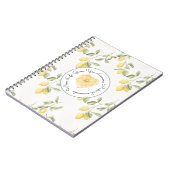 Yellow Lemons Fruit Lemonade ノートブック (左側)
