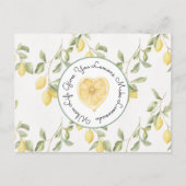 Yellow Lemons Fruit Lemonade ポストカード (正面)