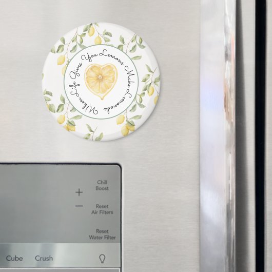 Yellow Lemons Fruit Lemonade マグネット (インサイチュ (冷蔵庫))