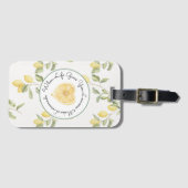 Yellow Lemons Fruit Lemonade ラゲッジタグ (正面横)