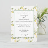 Yellow Lemons Fruit Wedding 招待状 (スタンド正面)