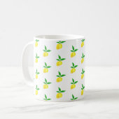 Yellow Lemons Squeeze the Day! Coffee Mug コーヒーマグカップ (正面左)