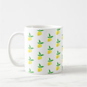 Yellow Lemons Squeeze the Day! Coffee Mug コーヒーマグカップ (左)