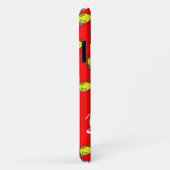 Yellow light bulbs on red Case-Mate iPhoneケース (裏面/右)