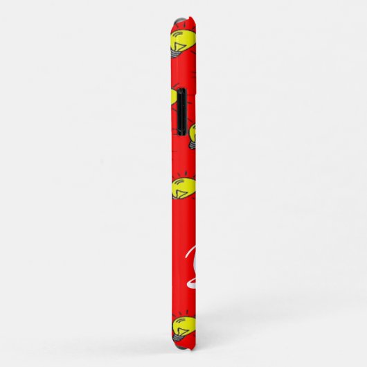Yellow light bulbs on red Case-Mate iPhoneケース (裏面/右)
