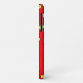 Yellow light bulbs on red Case-Mate iPhoneケース (裏面/左)
