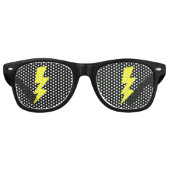 Yellow lightning bolt party shades sunglasses レトロサングラス (正面)