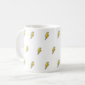 Yellow Lightning Mug Design コーヒーマグカップ (正面左)