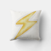 Yellow Lightning pillows クッション (裏面)
