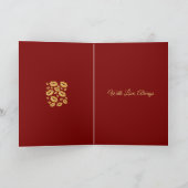 Yellow Lip Print Flirtatious Fun カード (内部)