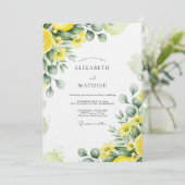 Yellow Lush Botanical Wedding 招待状 (スタンド正面)