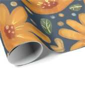 Yellow Luxe Florals ラッピングペーパー (ロールコーナー)