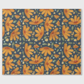 Yellow Luxe Florals ラッピングペーパー (フラット)