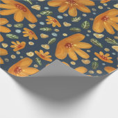 Yellow Luxe Florals ラッピングペーパー (角)