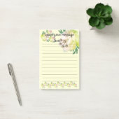 Yellow Magnolia 離れ Your Message Post-It Notes ポストイット (オフィス)