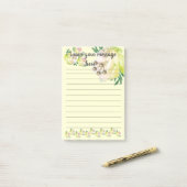 Yellow Magnolia 離れ Your Message Post-It Notes ポストイット (デスク上)
