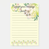 Yellow Magnolia 離れ Your Message Post-It Notes ポストイット (正面)