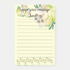 Yellow Magnolia 離れ Your Message Post-It Notes ポストイット