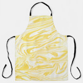 Yellow marble texture. Hand drawn エプロン (正面)