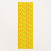Yellow Marigold Floral Seamless Pattern ヨガマット (正面)