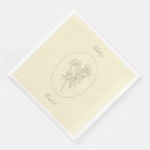 Yellow Minimalist Botanical Calligraphy Wedding  (コーナー)