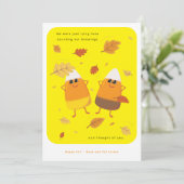 Yellow | Mixed Candy Corn Couple | Fall シーズンカード (スタンド正面)