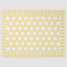 Yellow Modern Bone Inlay Decoupage Paper