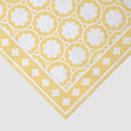 Yellow Modern Bone Inlay Decoupage Paper 薄葉紙 (詳細)