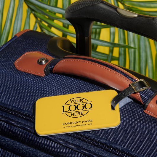 Yellow Modern Corporate Company Business Logo ラゲッジタグ (正面インサイチュ3)