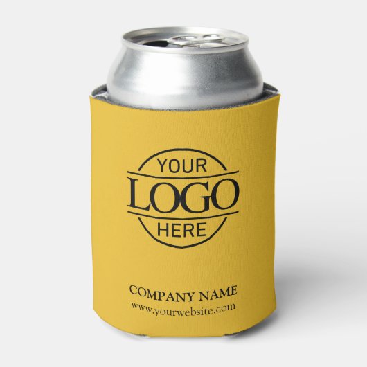 Yellow Modern Corporate Company Business Logo 缶クーラー (缶正面)