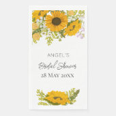 Yellow Modern Sunflowers Bouquet Bridal Shower (正面)