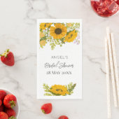 Yellow Modern Sunflowers Bouquet Bridal Shower (インサイチュ)