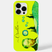 yellow modern vincent artist lemon text editable Case-Mate iPhoneケース (裏面)