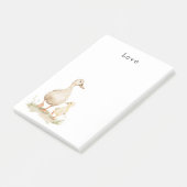 Yellow Mom Baby Ducks ポストイット (アングル)