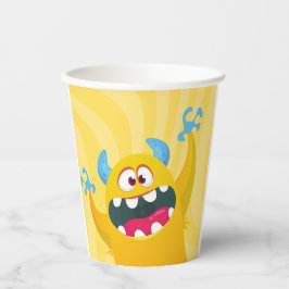 Yellow Monster Birthday Party Paper Cup for Kids 紙コップ