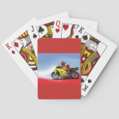 Yellow Motorcycle Playing Cards トランプ (裏面)