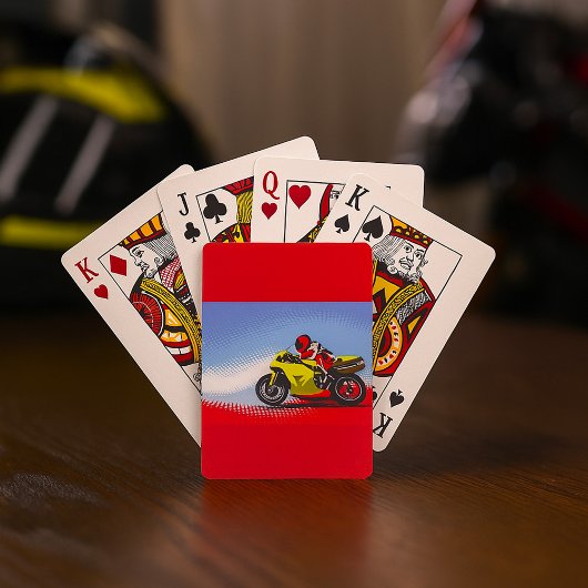 Yellow Motorcycle Playing Cards トランプ