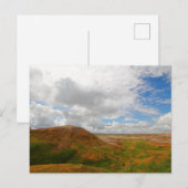 Yellow Mounts Overlook、Badlands NP、サウスダコタ ポストカード (正面/裏面)