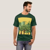 YELLOW NATURE FOREST MOON Tシャツ (正面フル)