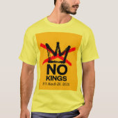 Yellow No Kings 3 Tシャツ (正面)